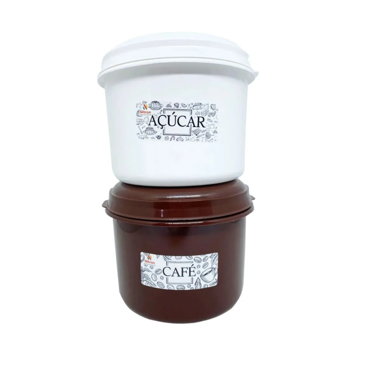 Conjunto de Potes Açúcar e Café 2 Peças Nitron 1,6 L