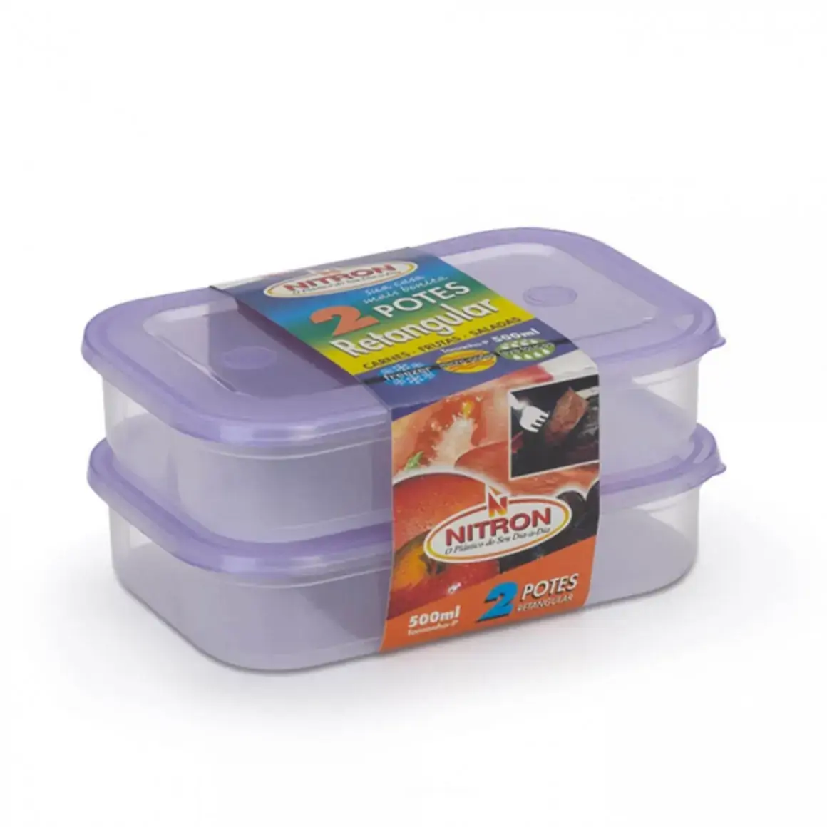 Pote Nitron Plastico C/tampa 2und