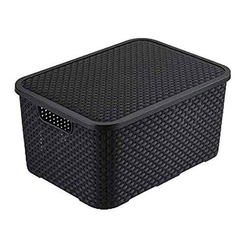 Cesto Org Rattan C.tampa Preto