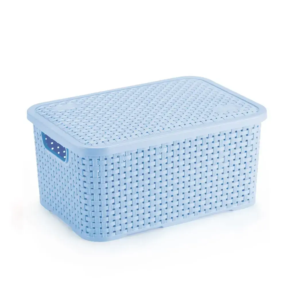 Cesto Org Rattan C.tampa Azul Baby