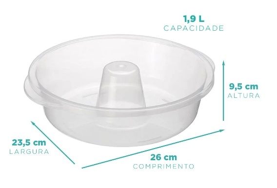 Forma P/bolo Pudim