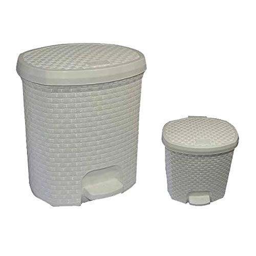 Lixeira Rattan Marron 6l