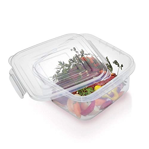 Pote Quadrado Com Travas 3400ml