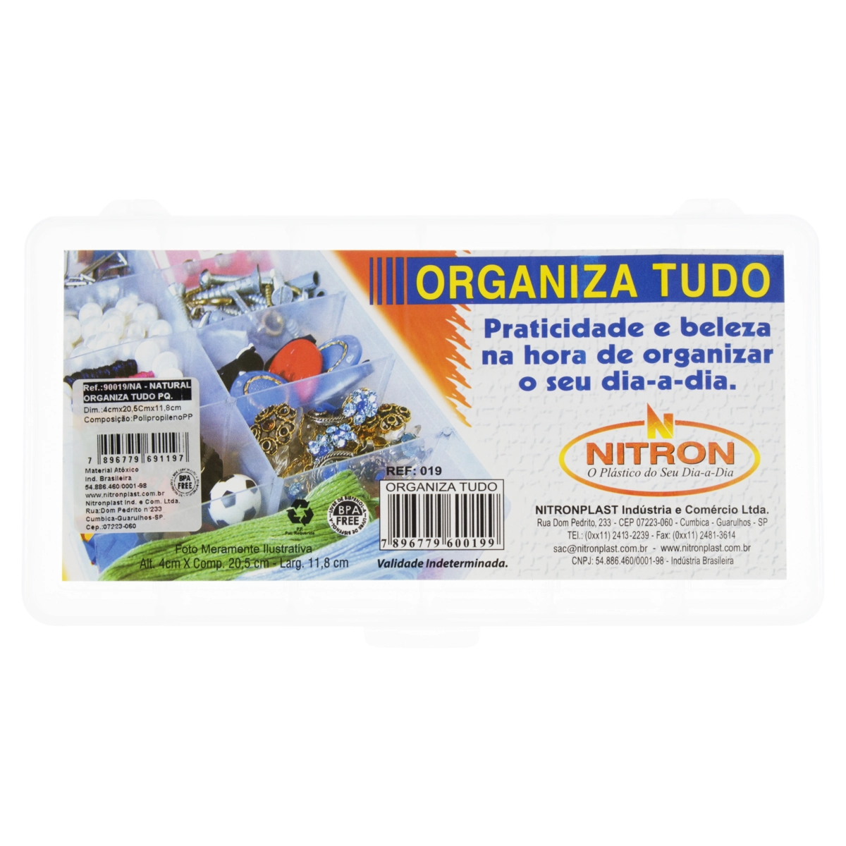 Organizador Com Divisórias Nitronplast P