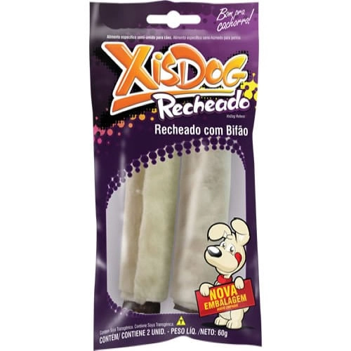 Osso Recheado Com Bifão Xisdog 2 Unidades