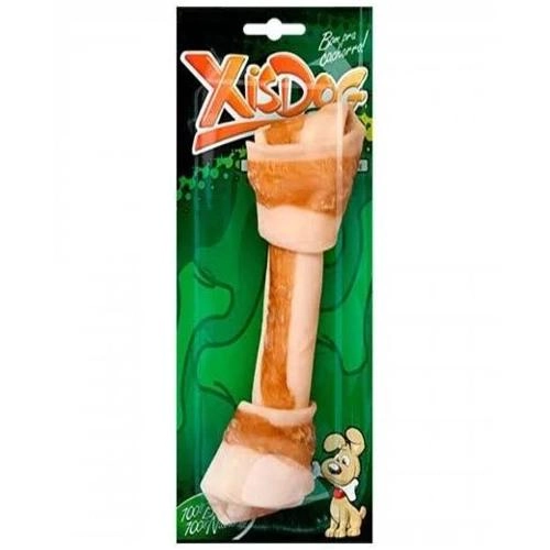 Osso Mastigável Nó Duplo Fino Para Cães Adultos Xisdog Bio Médio 50g