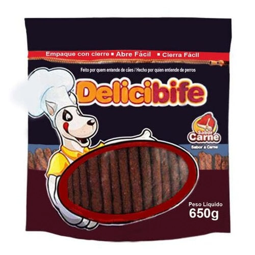 Petisco Delicibife Carne 650g