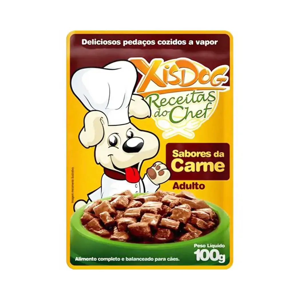 Alimento Úmido Xis Dog Sabores da Carne 100g 100g