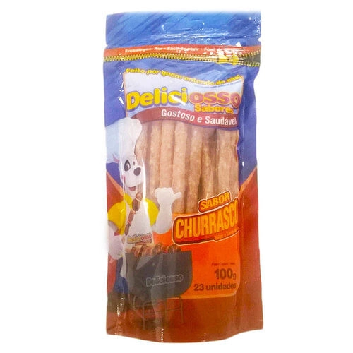 Petisco Deliciosso Churrasco Palito Fino 100g