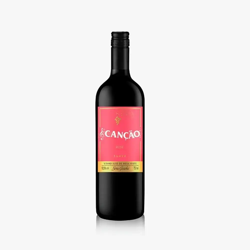 Vh Nac Cancao Rosado Suave 12x | Vinho Rosado Suave Cancao 750m
