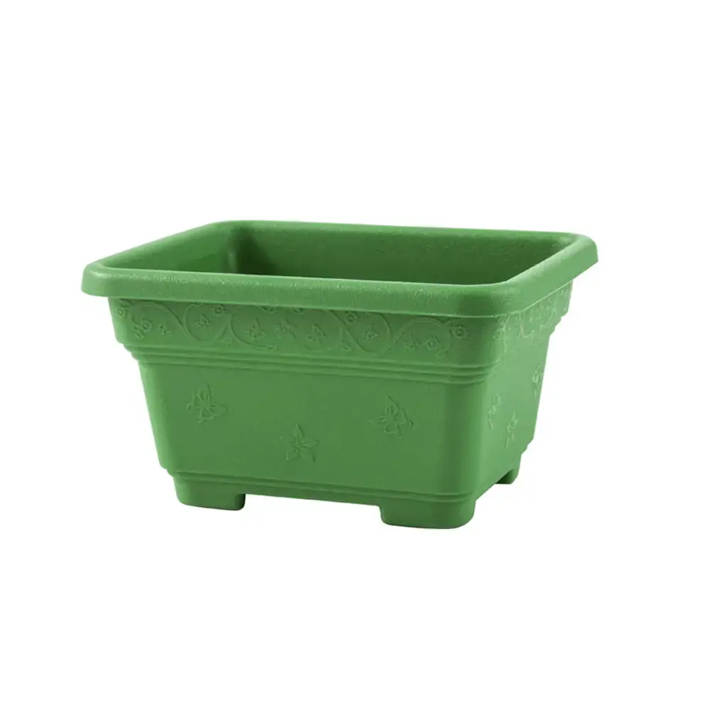 Vaso Quadrado Floreira Vicenza Pequeno Verde Escuro 11cm Desli 300ml