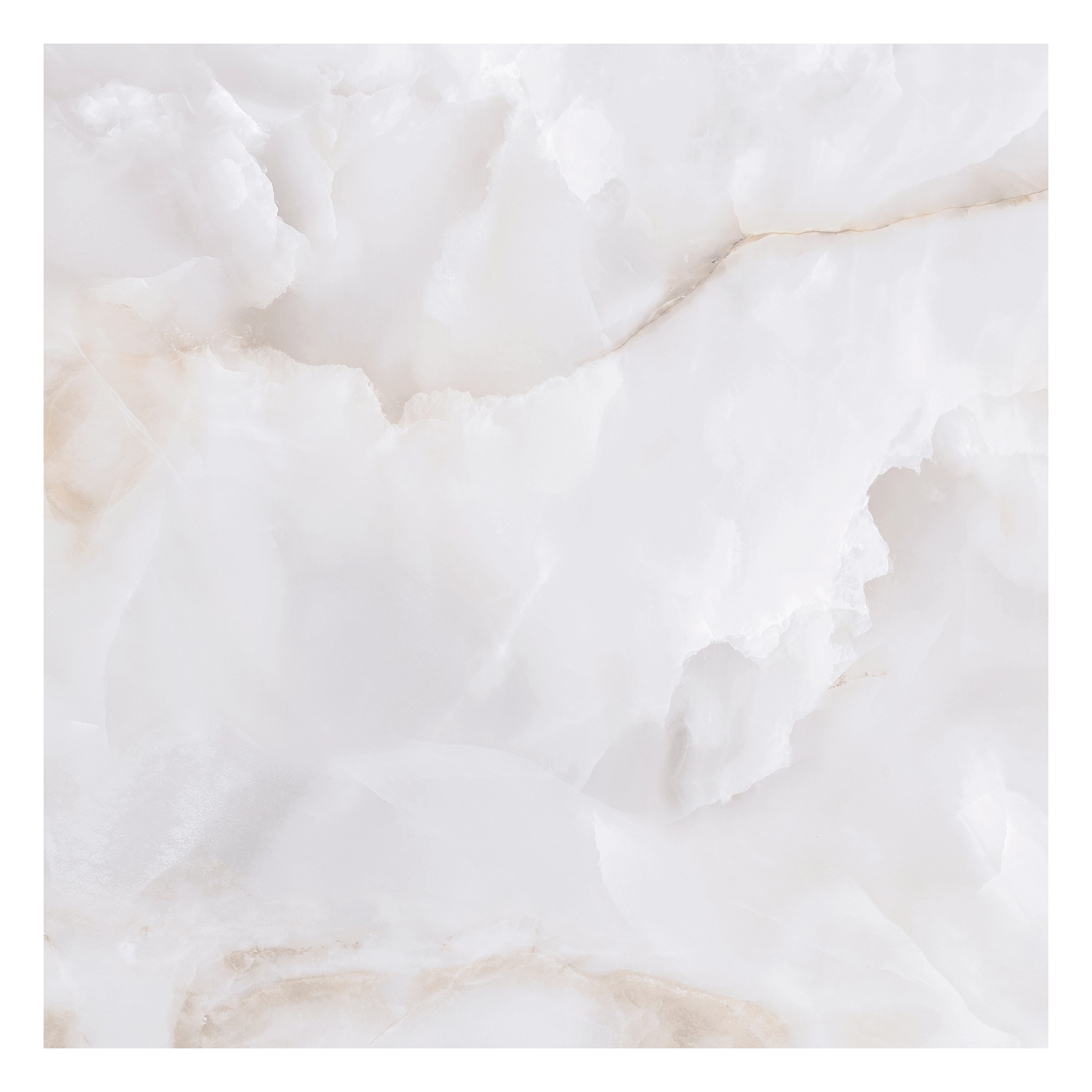 Porcelanato Marmorizado Acetinado Borda Reta Interno 90x90cm Onix Satin Biancogres