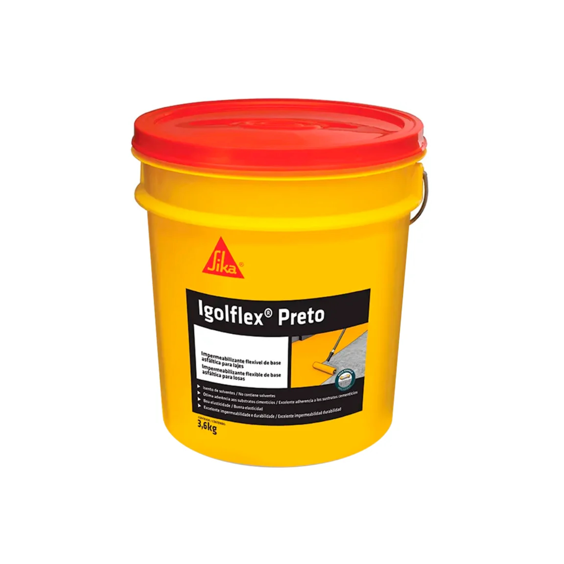 Manta Líquida Impermeabilizante Sika Igolflex Preto 3,6L