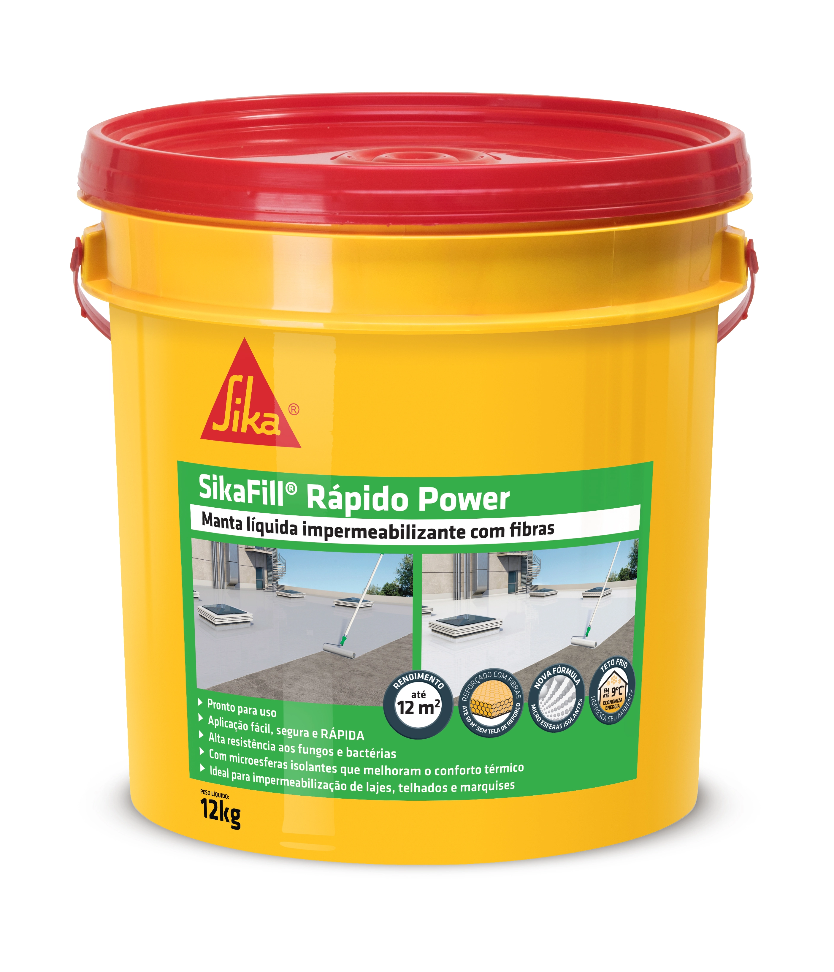 Manta Líquida Impermeabilizante Sika Sikafill Power 12kg Branco