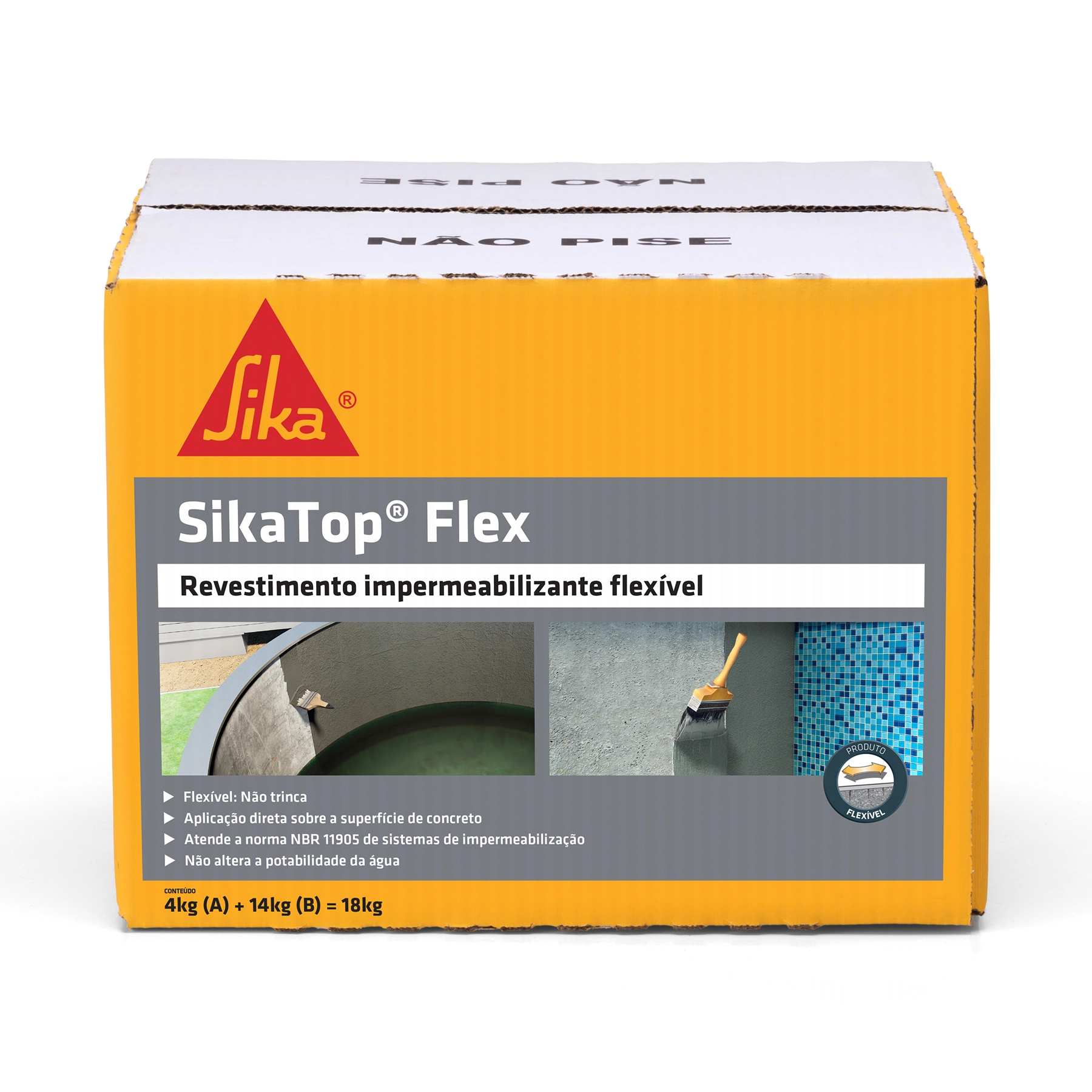 Revestimento Impermeabilizante Sika Top Flex 18kg Cinza