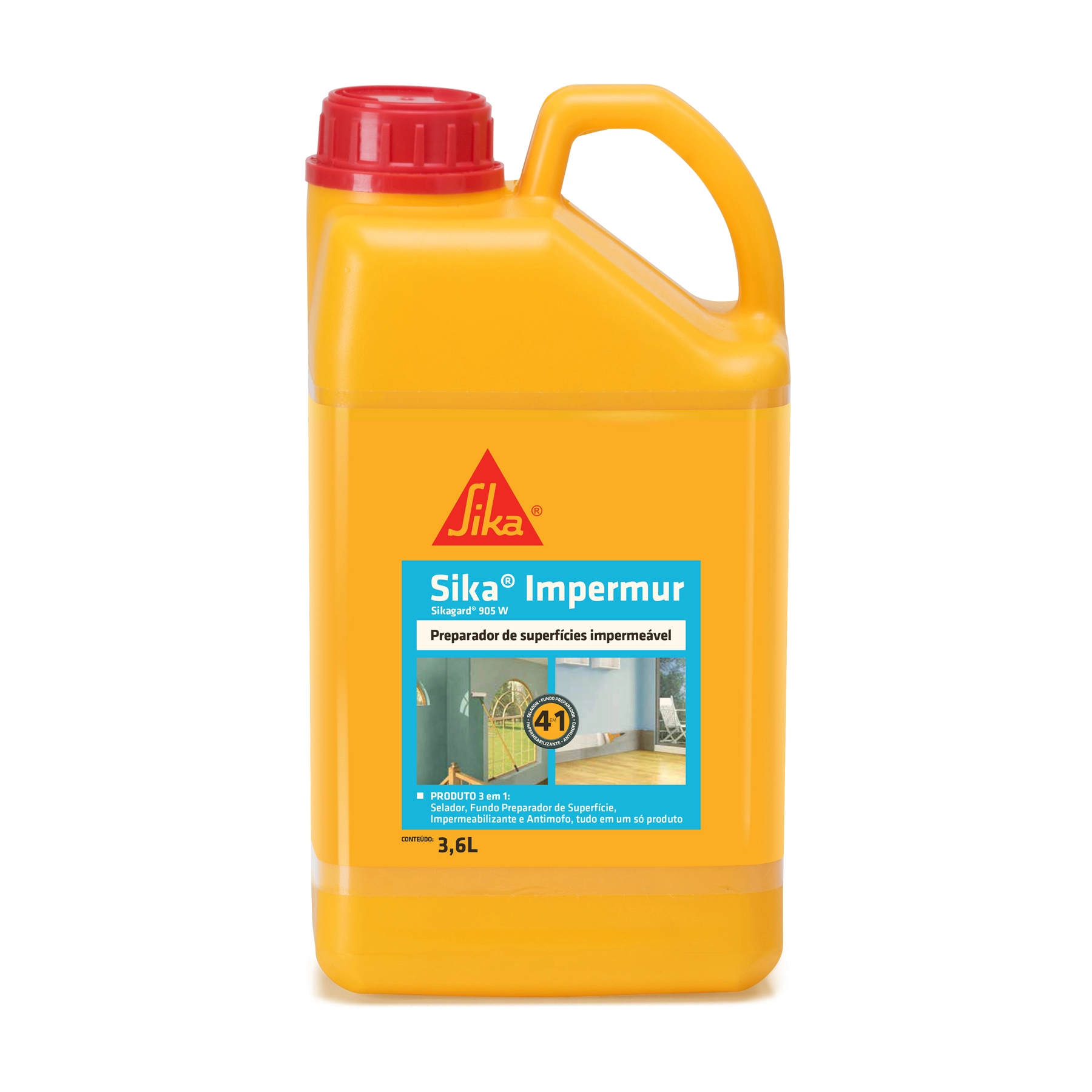 Aditivo Impermeabilizante Sika Sikagard-905 W Impermur 3,6L Branco