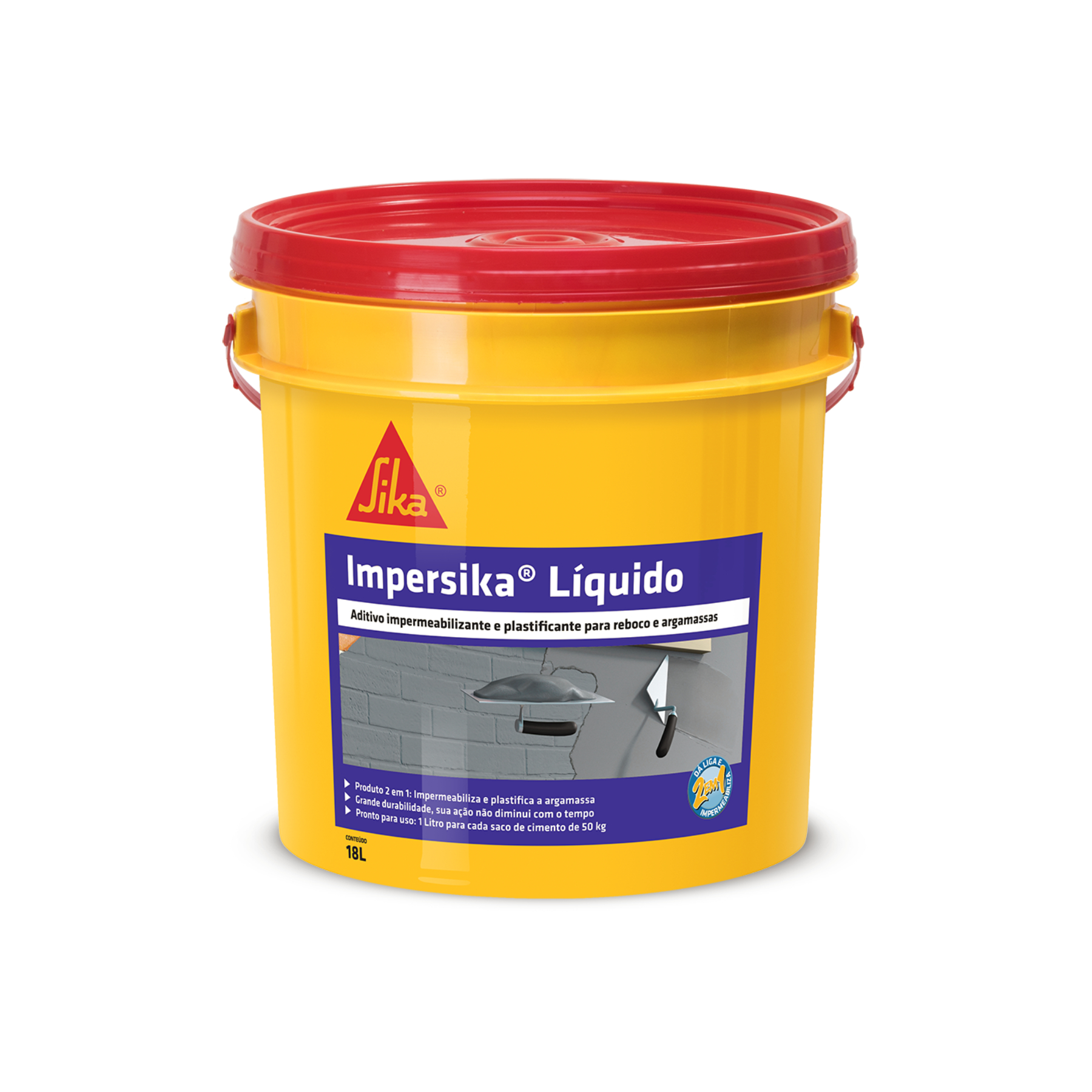 Aditivo Impersika P/arga./concreto Nao Armado Pega Normal 18l Sika