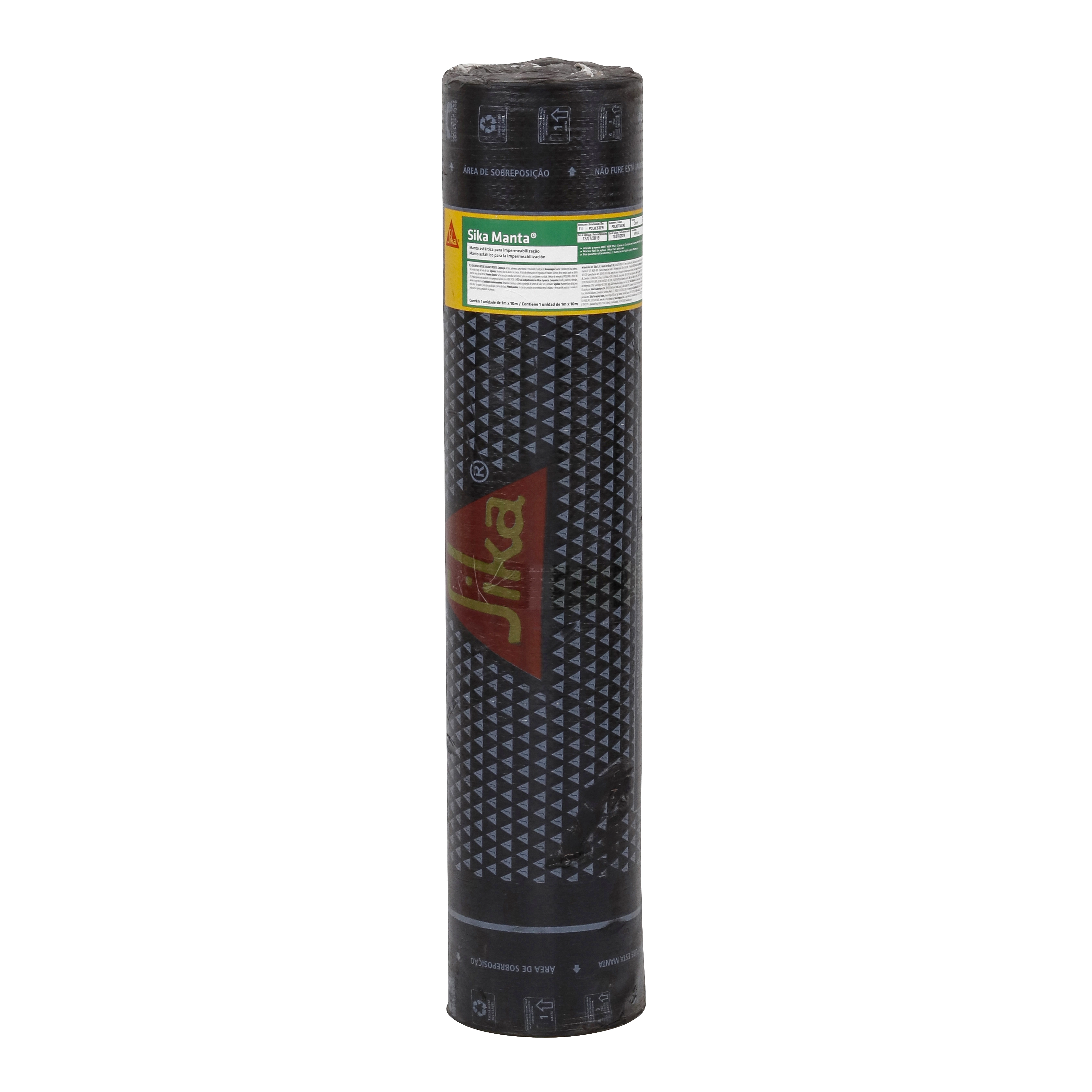 Manta Asfáltica PP 3mm 1x10m Tipo III Sika