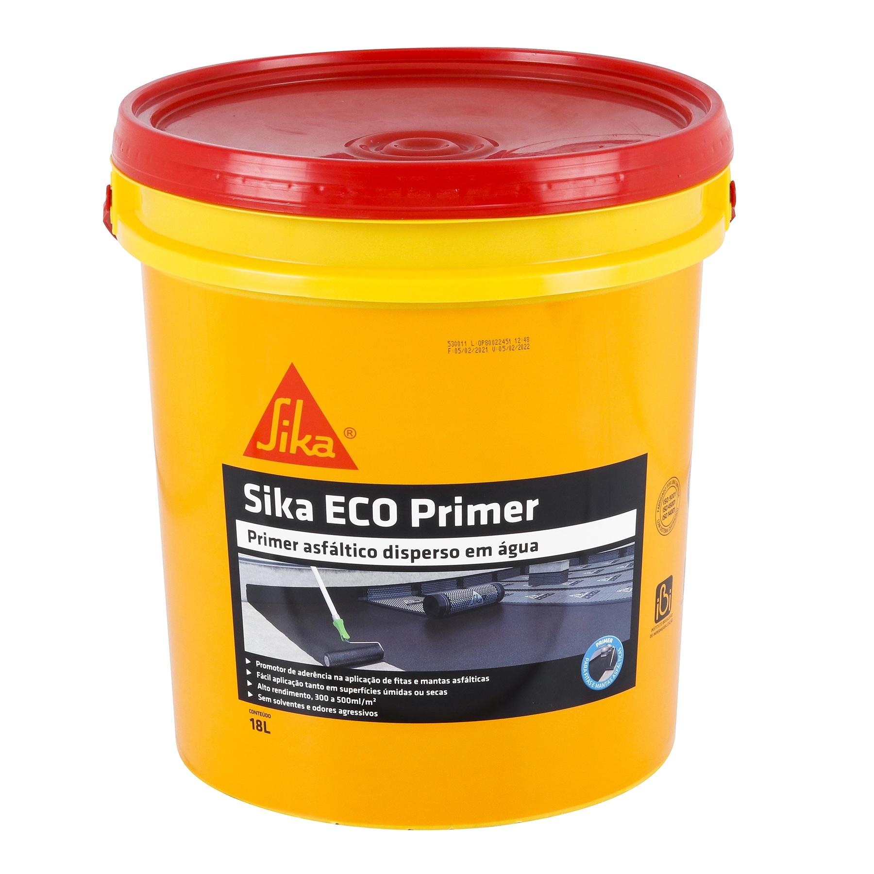 Primer Impermeabilizante Asfáltico Sika Eco Primer 18L Preto