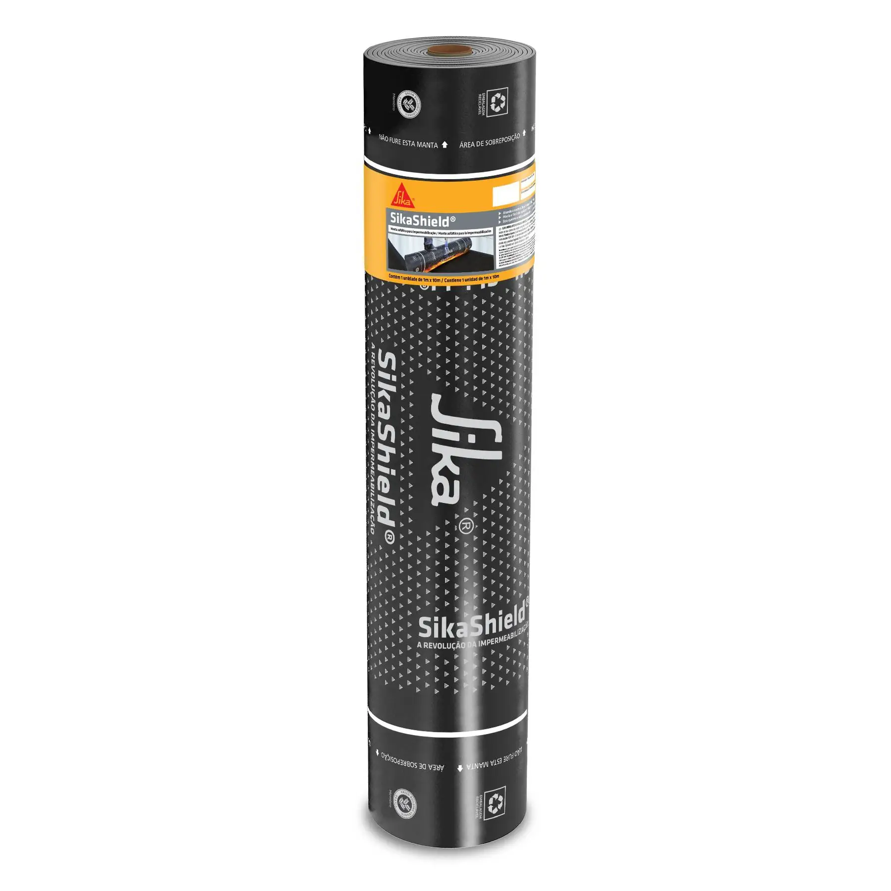 Manta Asfáltica Alumínio 3mm 1x10m Tipo II Classe B SikaShield P34 Sika