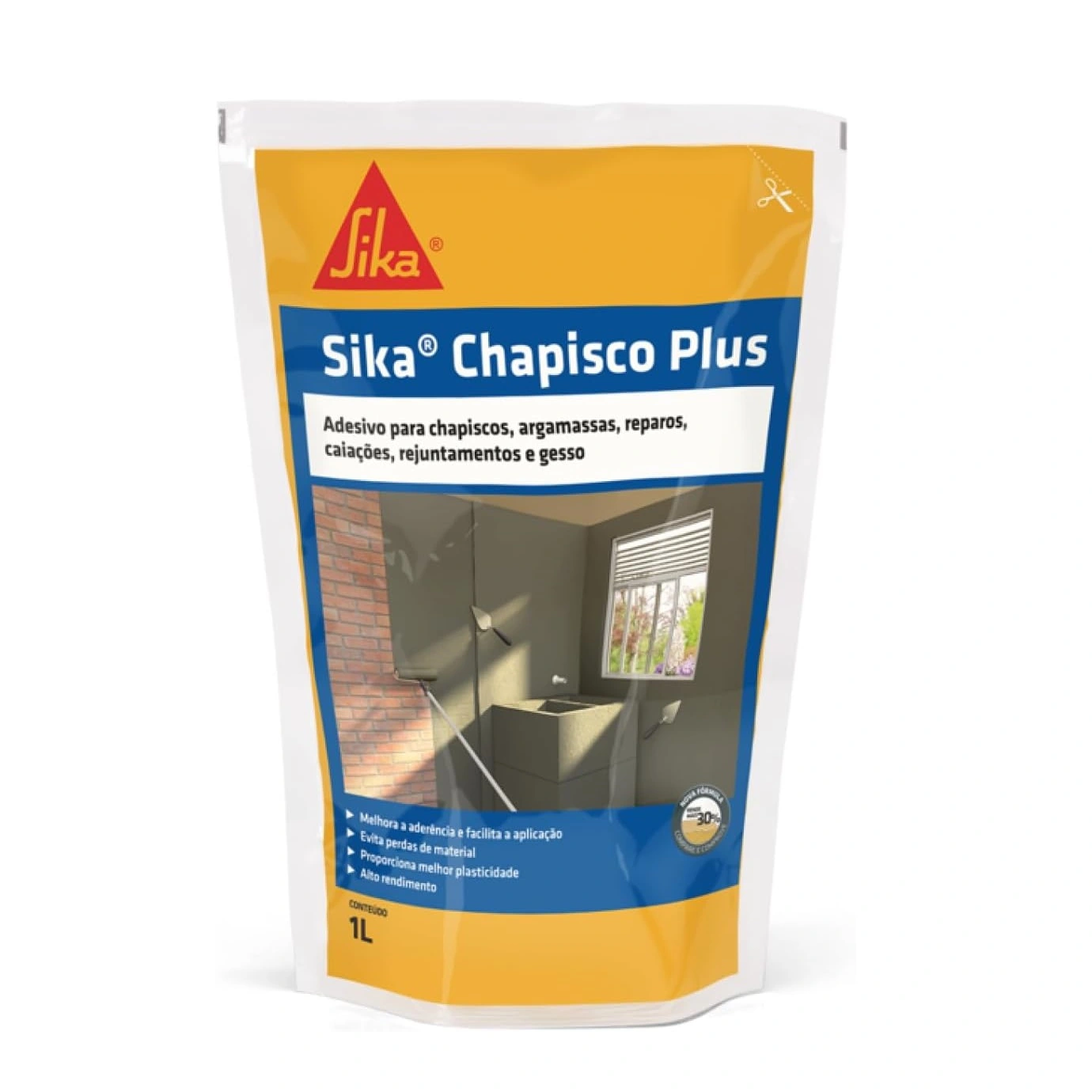 Aditivo para Chapisco Sika Plus 1L Amarelo