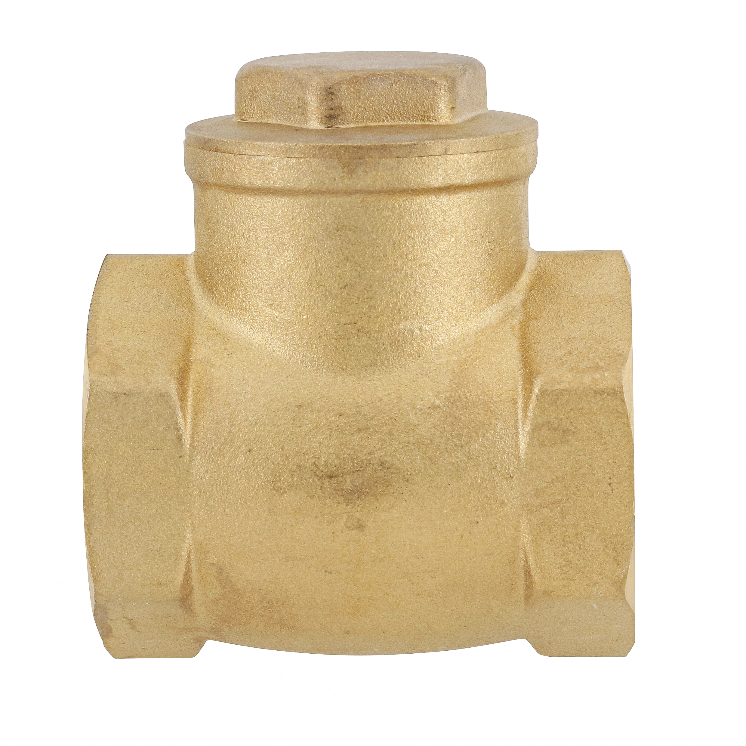 Válvula de Retenção Portinhola Latão Roscável Água Quente e Fria 42mm ou 1.1/2" Wog