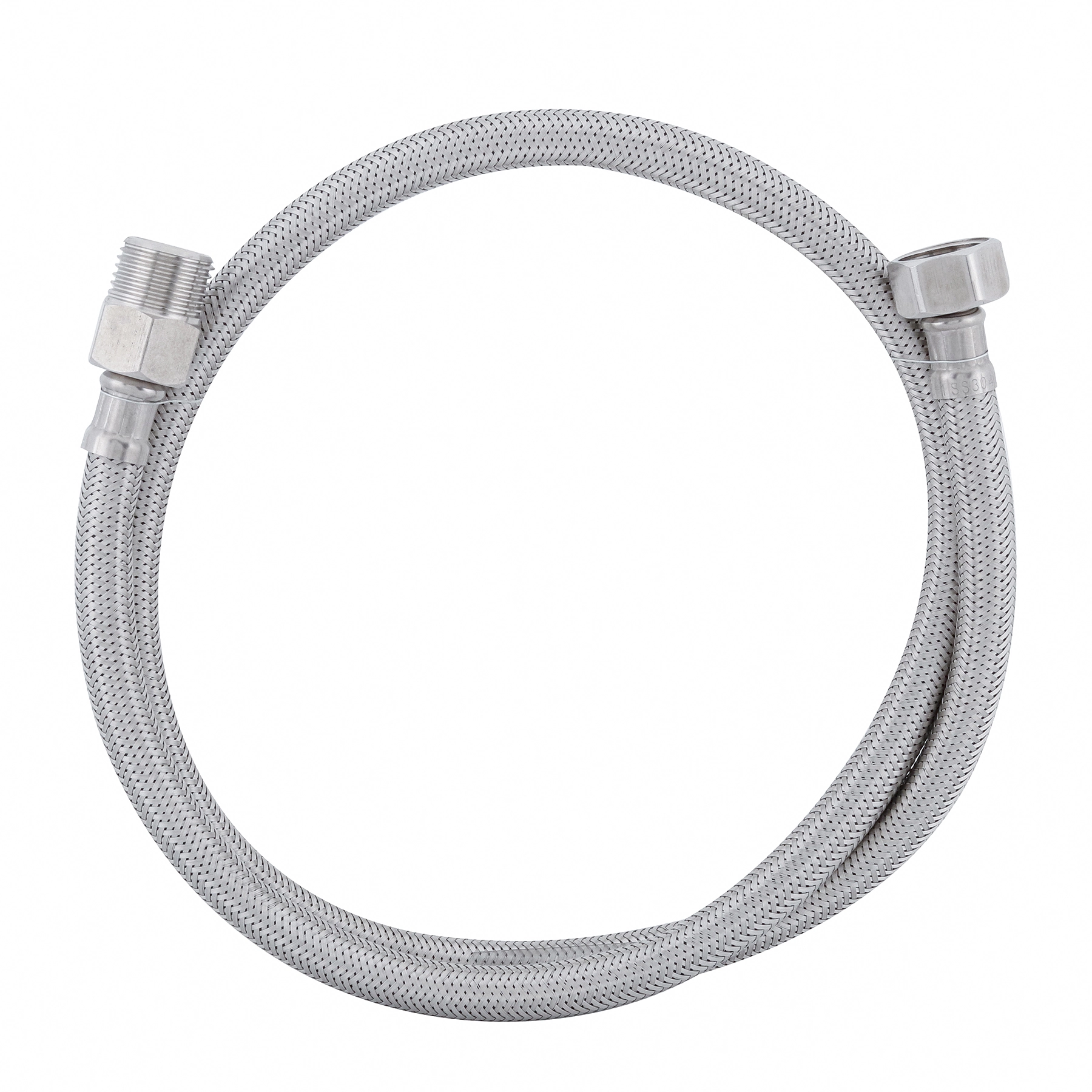 Mangueira Flexível para Água Inox Alta Pressão 1/2" 100cm Wog