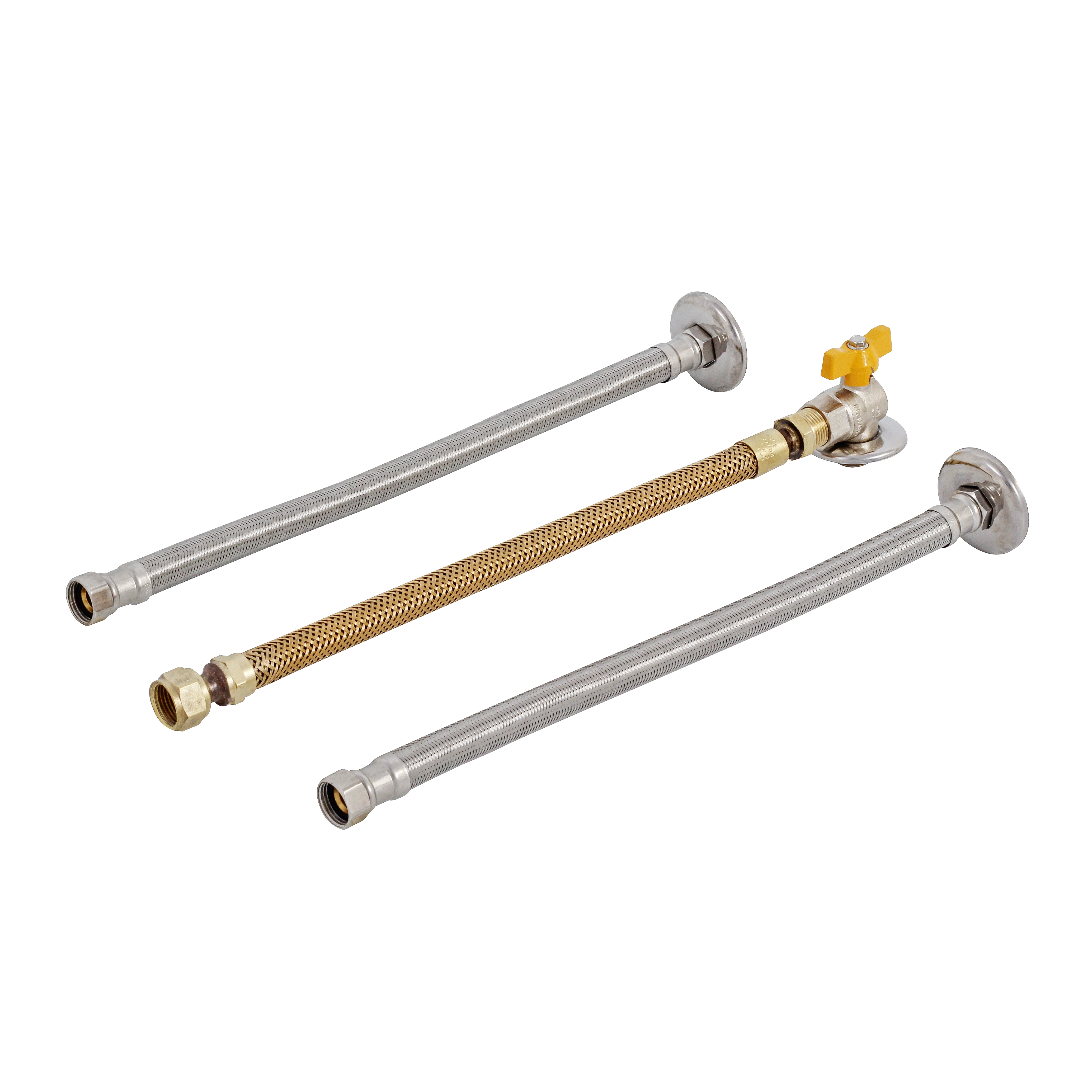 Kit de Ligação Flexível Aquecedor de Passagem à Gás 40cm Trançado 1/2 x1/2 Equation
