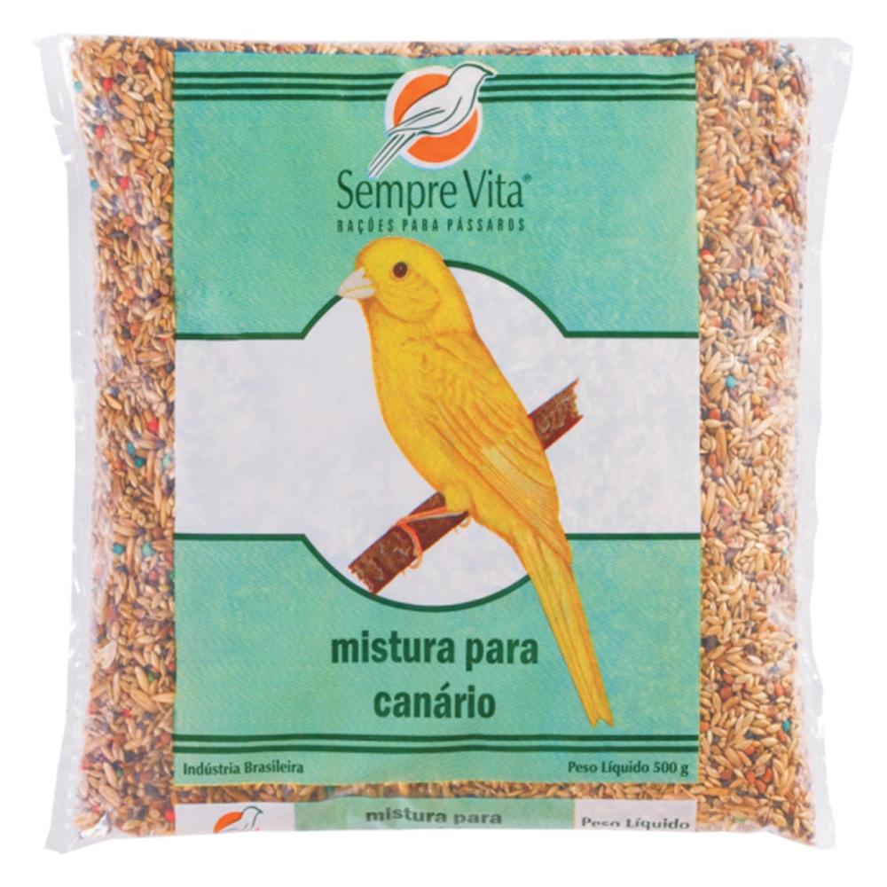 Alimento Para Pássaros Canário Sempre Vita Pacote 500g