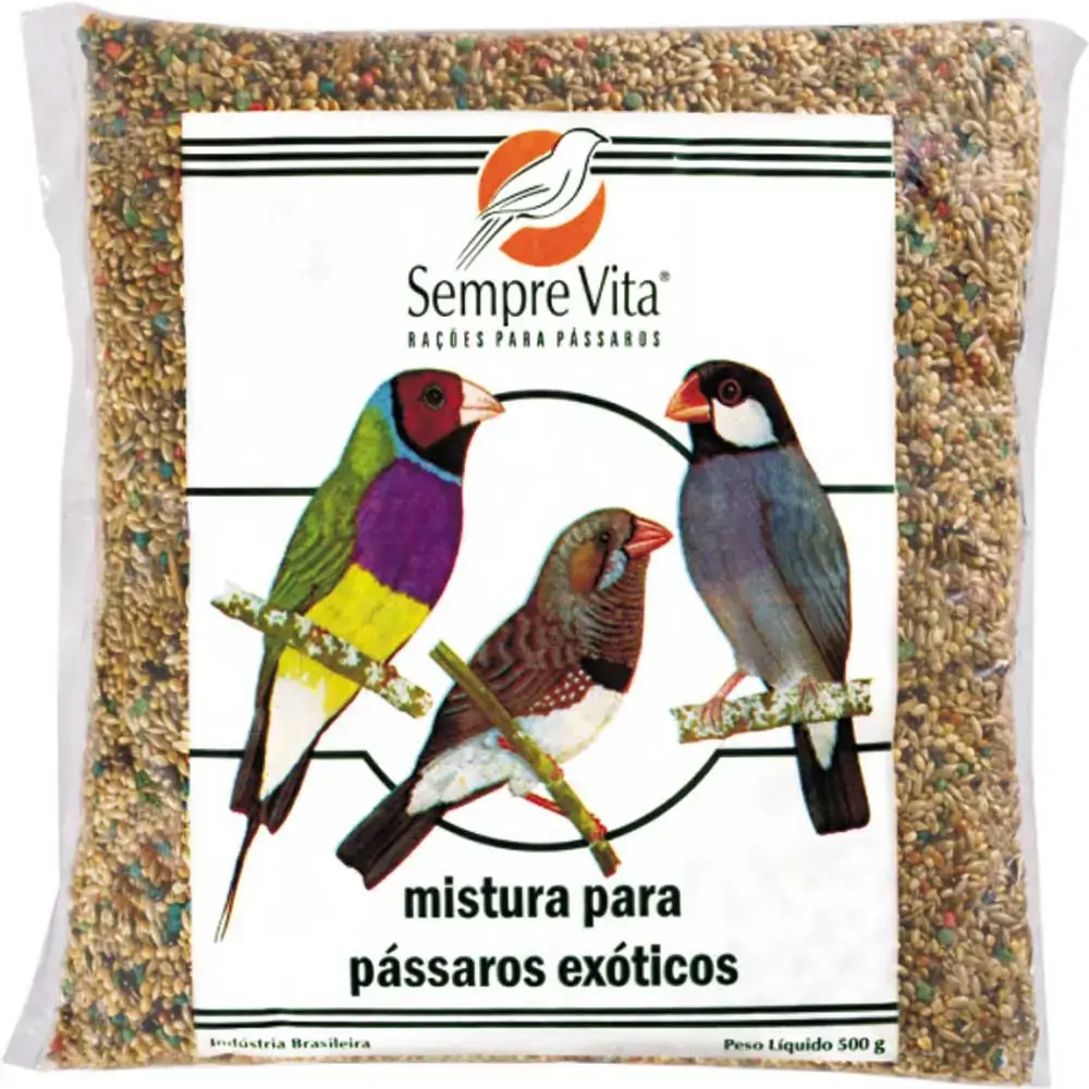 Mistura para Pássaros Exóticos Sempre Vita 500g