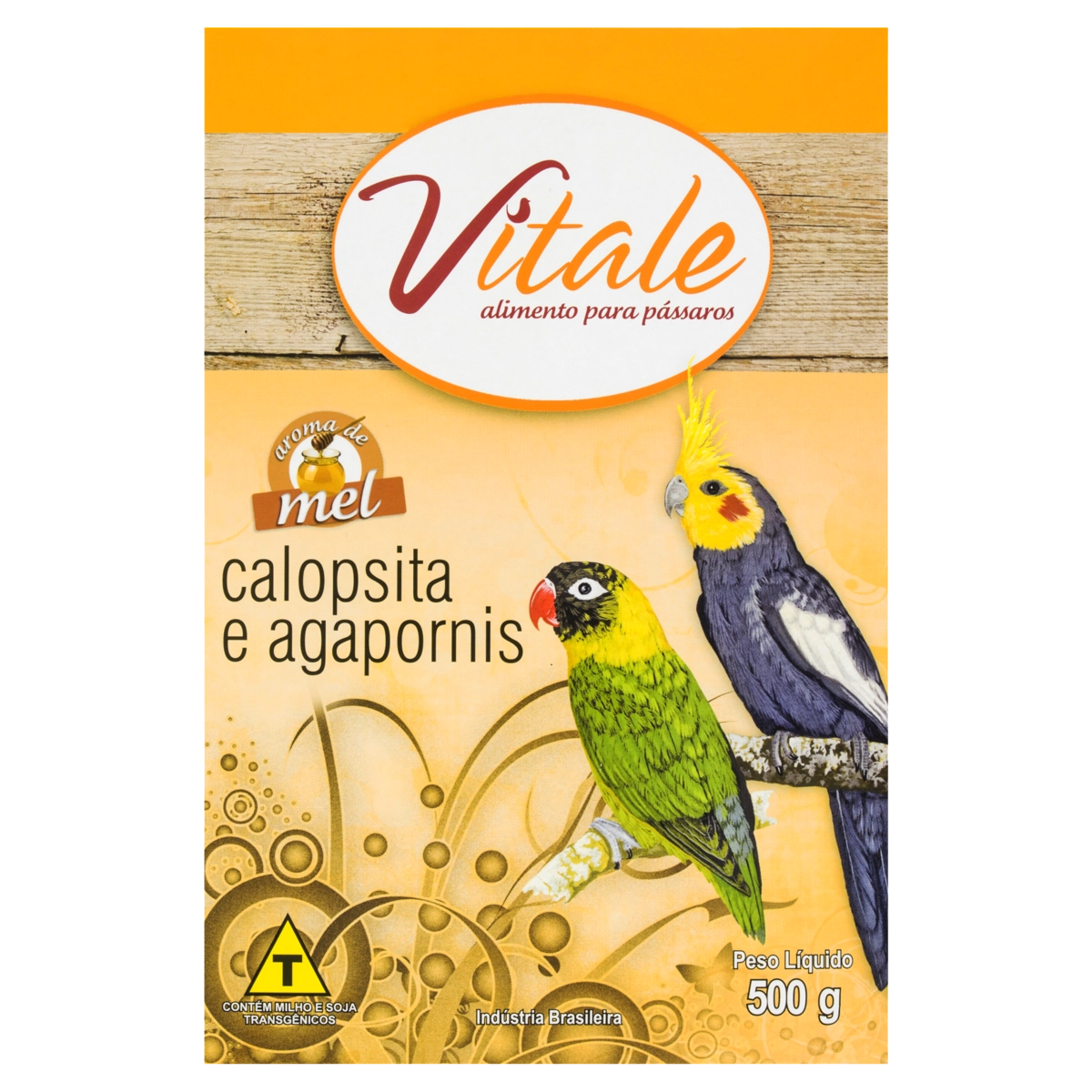 Alimento Para Pássaros Calopsita E Agapornis Vitale Caixa 500g
