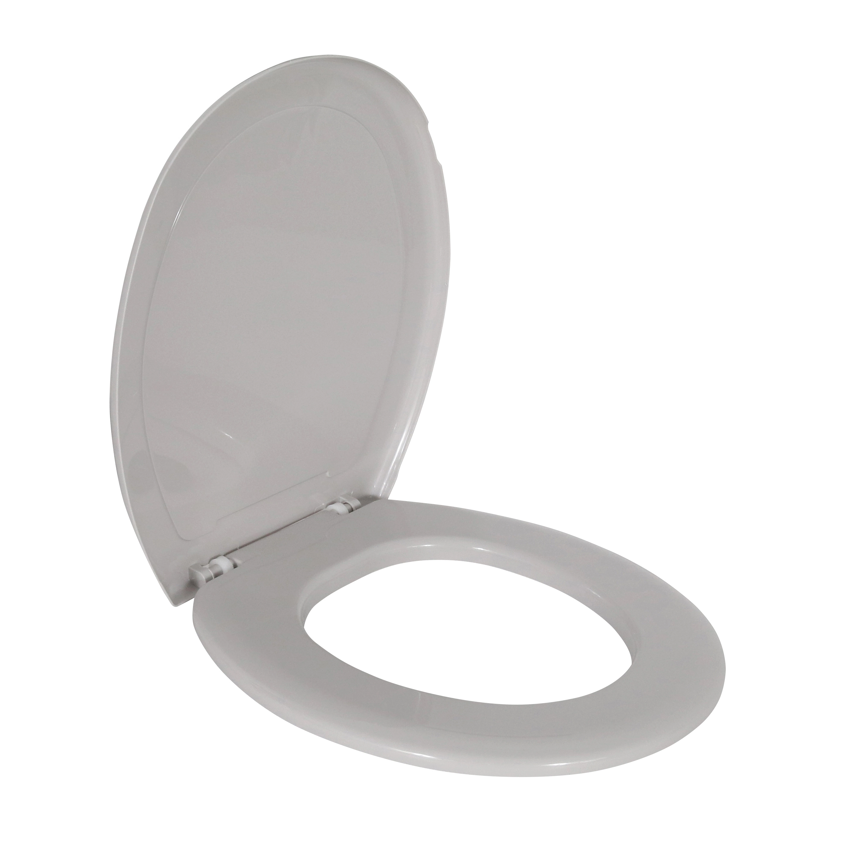 Assento Sanitário Convencional com Fechamento Comum Oval Polipropileno Cinza Sensea
