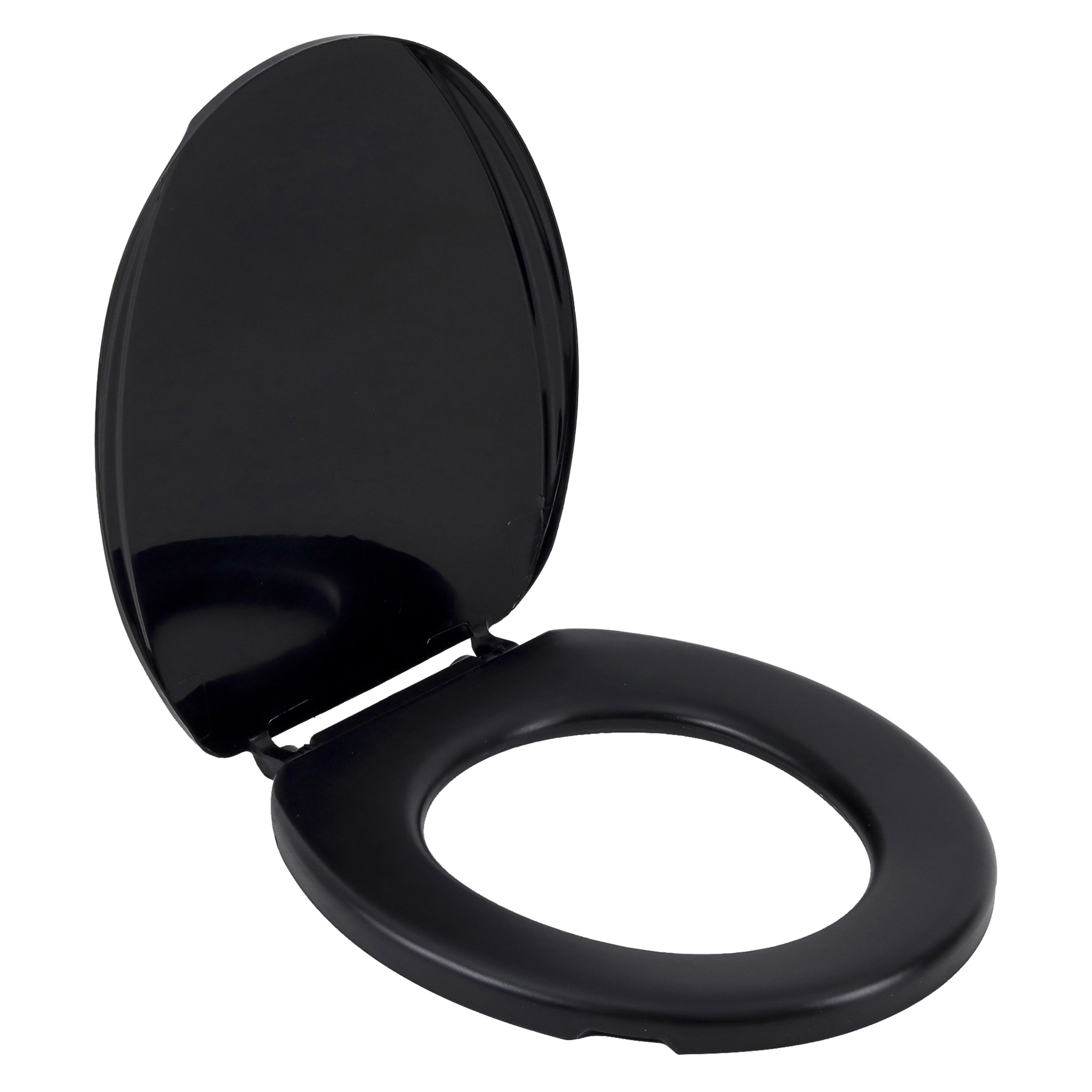 Assento Sanitário Convencional com Fechamento Comum Oval Polipropileno Preto Sensea