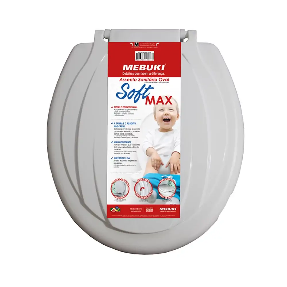 Assento Sanit Mebuki Soft Max Branco