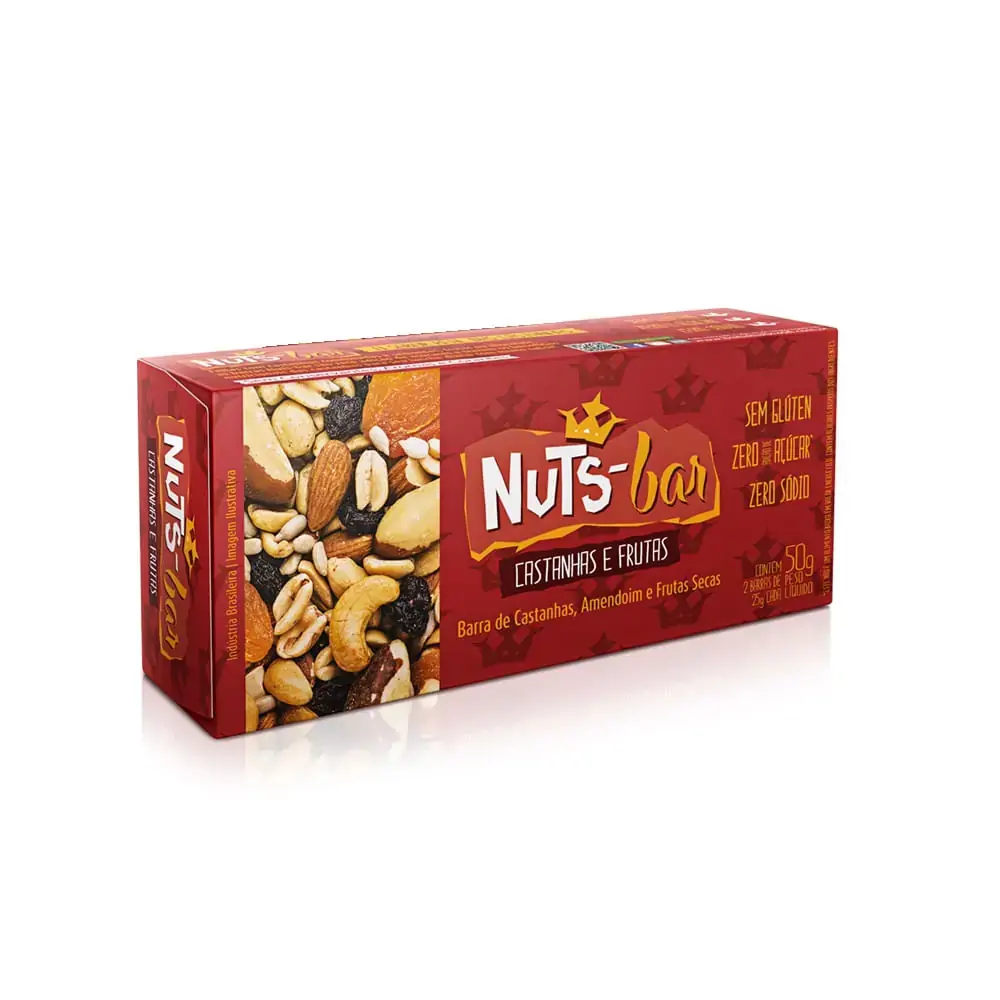 Barra Frutas Nuts 3x Castanha/frutas