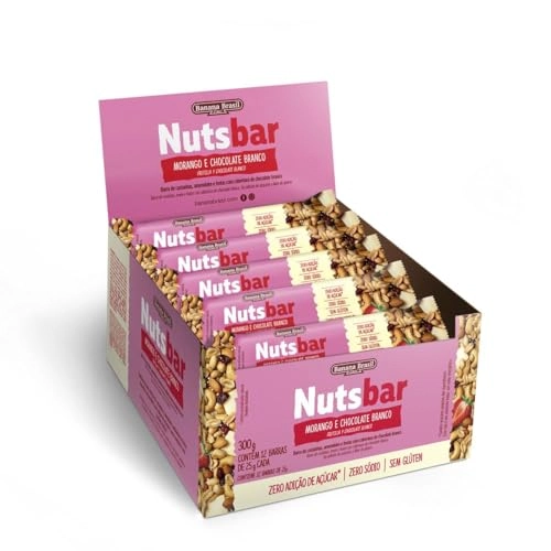 Nuts Bar Castanhas Morango E Chocolate Branco 25g