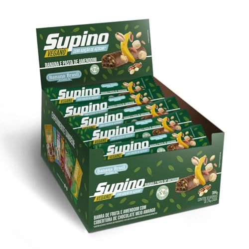 Supino Zero Banana Amendoim Vegano Caixa Com 16un De 24g