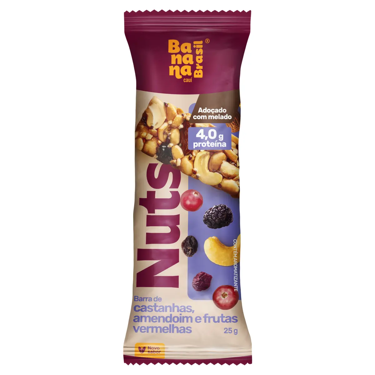 Barra Nutsbar 50g Frutas Vermelhas