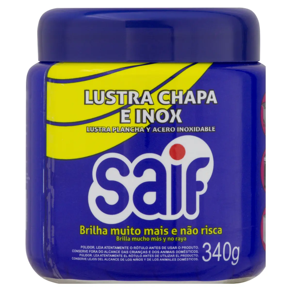Lustra Chapa E Inox Saif Pote 340g