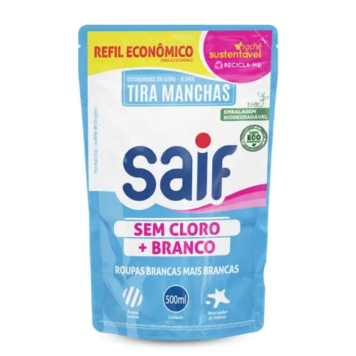 Alvejante Saif 500ml S/cl Poder O2