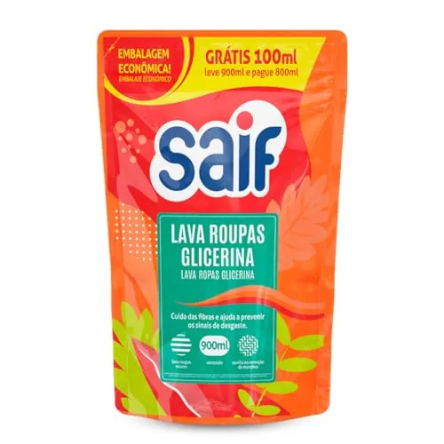 Lava Roupas Glicerina Saif Sache 900ml
