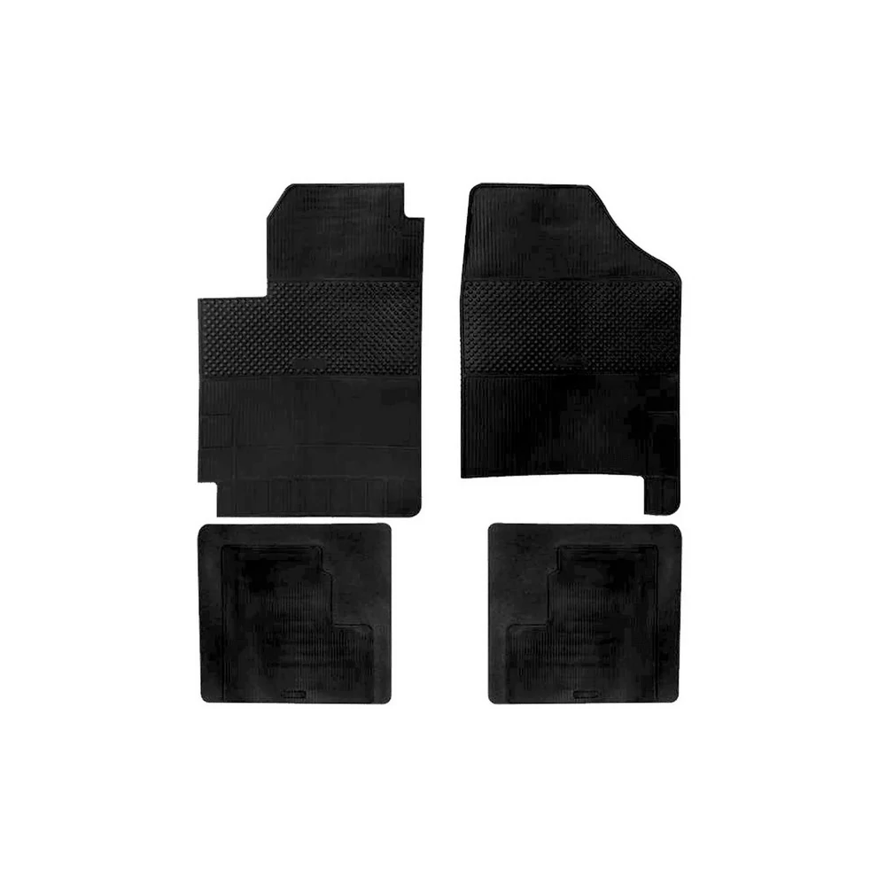 Jogo de Tapete NISSAN VERSA Modelo Interlagos Preto 4 Peças - UNICOL 7610101