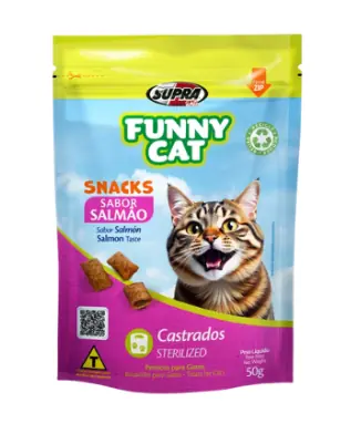 Funny Cat Snacks 50gr Castrados Salmao