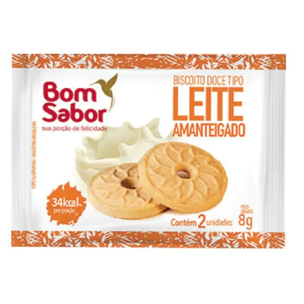 Biscoito Ao Leite Bom Sabor Sache Caixa C/180unidade