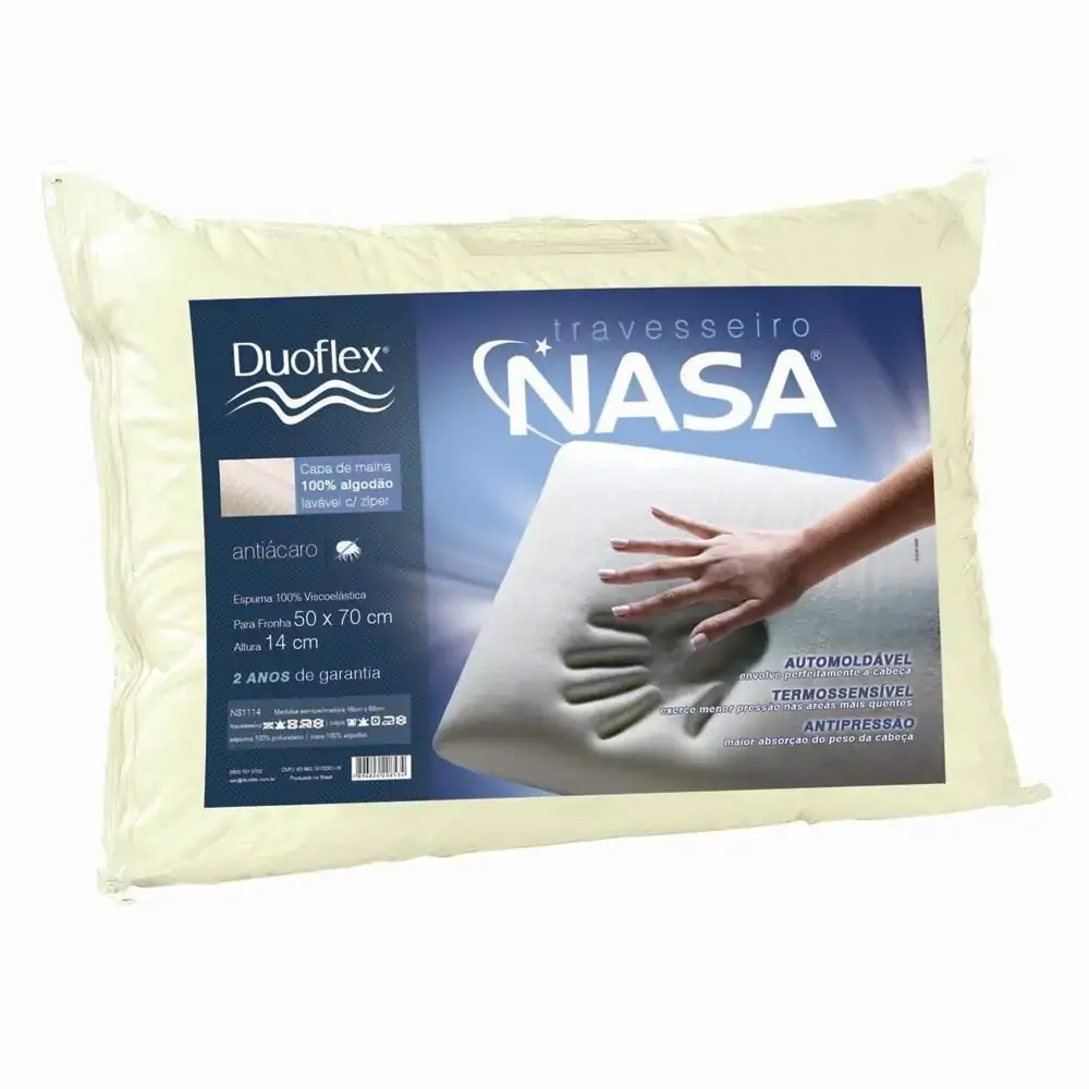 Viscoelástico Duoflex Nasa Molas 50 X 70 Cm