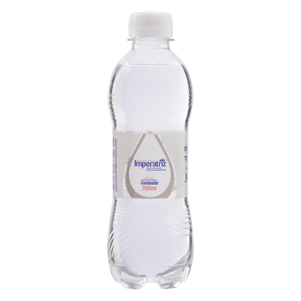 água Mineral Natural Com Gás Imperatriz Garrafa 350ml