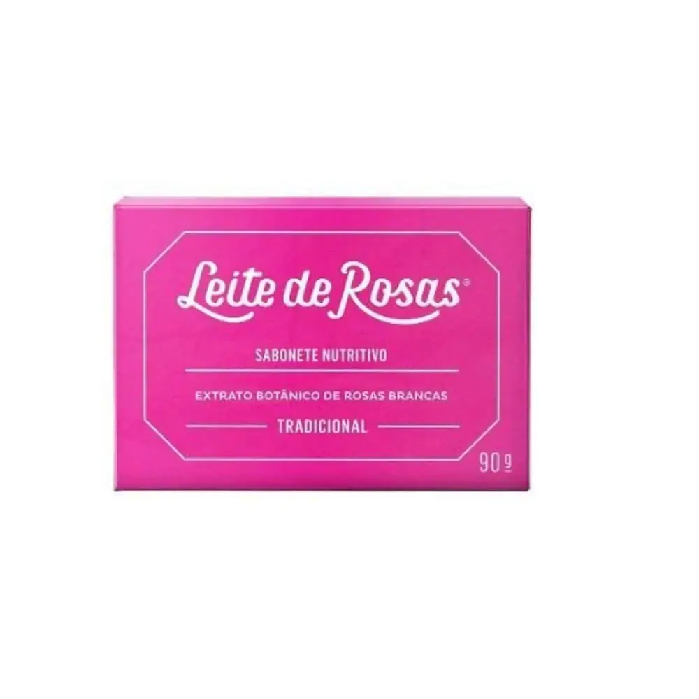 Sabonete Leite De Rosas Tradicional Com 90 Gramas