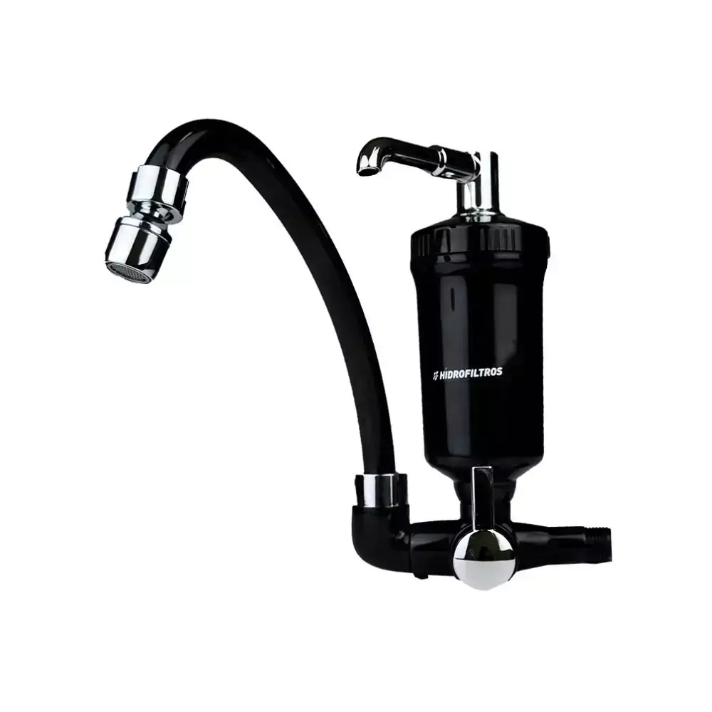 Purificador de Água para Torneira Pop Bica Móvel Preto - Hidrofiltros