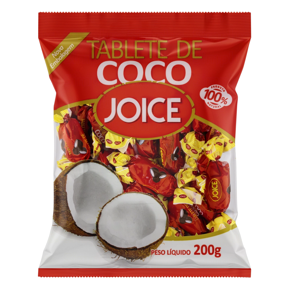Tablete De Coco Joice Pacote 200g