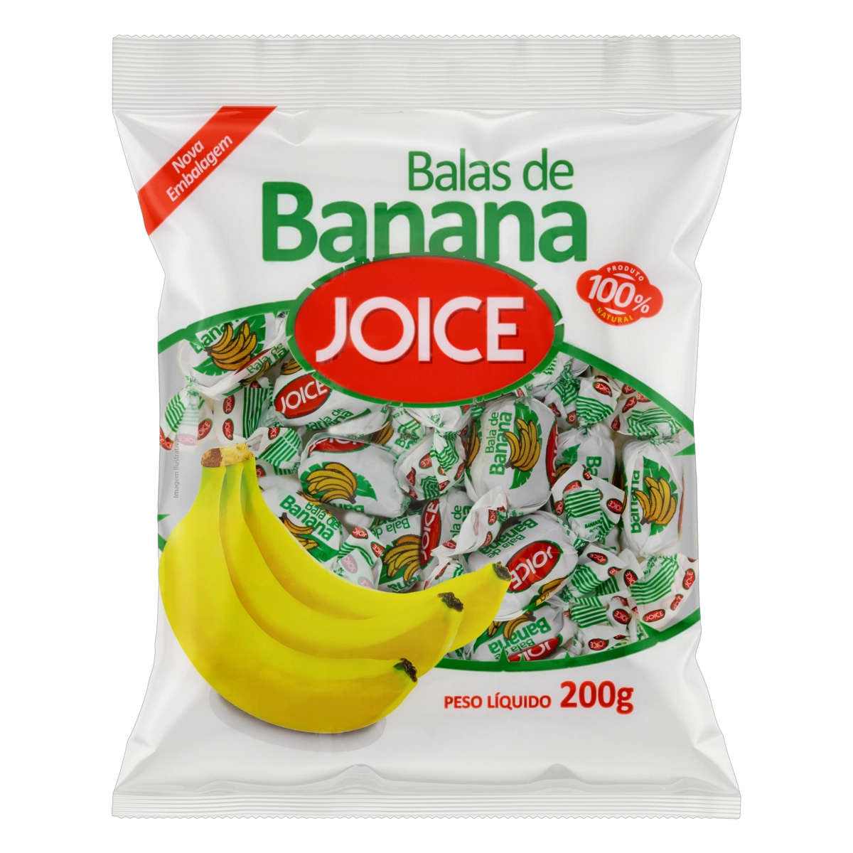 Bala De Banana Joice Pacote 200g
